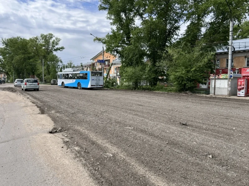 На улице Комсомольской выполнена подсыпка проезжей части