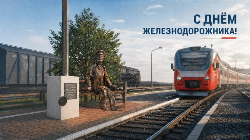 Поздравление Главы города Рубцовска Игоря Башмакова и председателя Рубцовского городского Совета депутатов Сергея Черноиванова с Днём железнодорожника