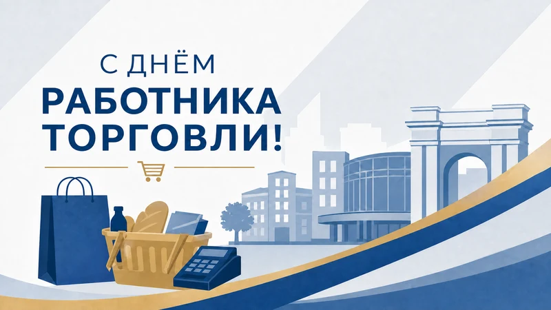 Поздравление Главы города Рубцовска Игоря Башмакова и председателя Рубцовского городского Совета депутатов Сергея Черноиванова с Днём работника торговли