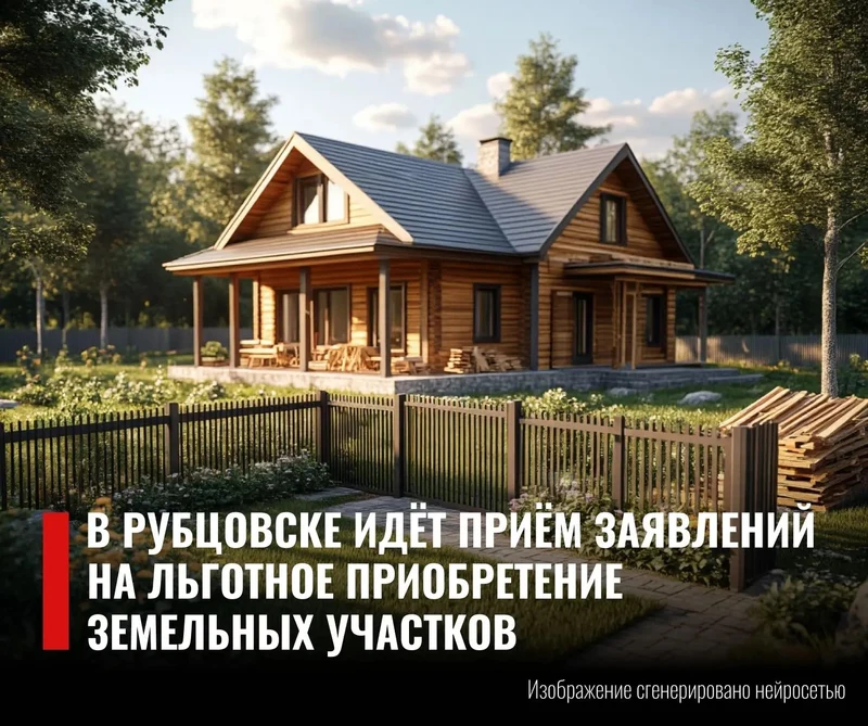 Многодетные семьи Рубцовска могут получить в собственность земельный участок 