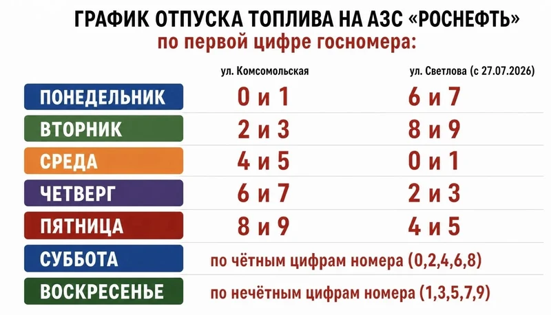 Вторая АЗС начинает работать по особому графику