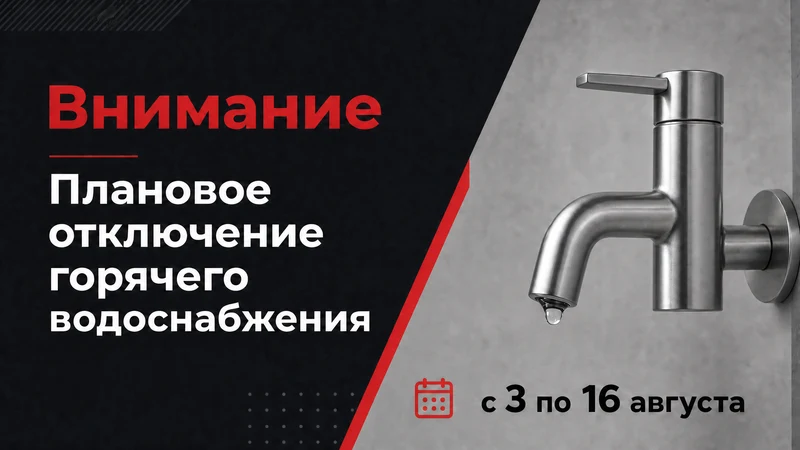 Картинка - отключение горячего водоснабжения