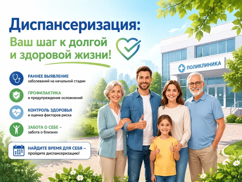 Диспансеризация: Ваш шаг к долгой и здоровой жизни!