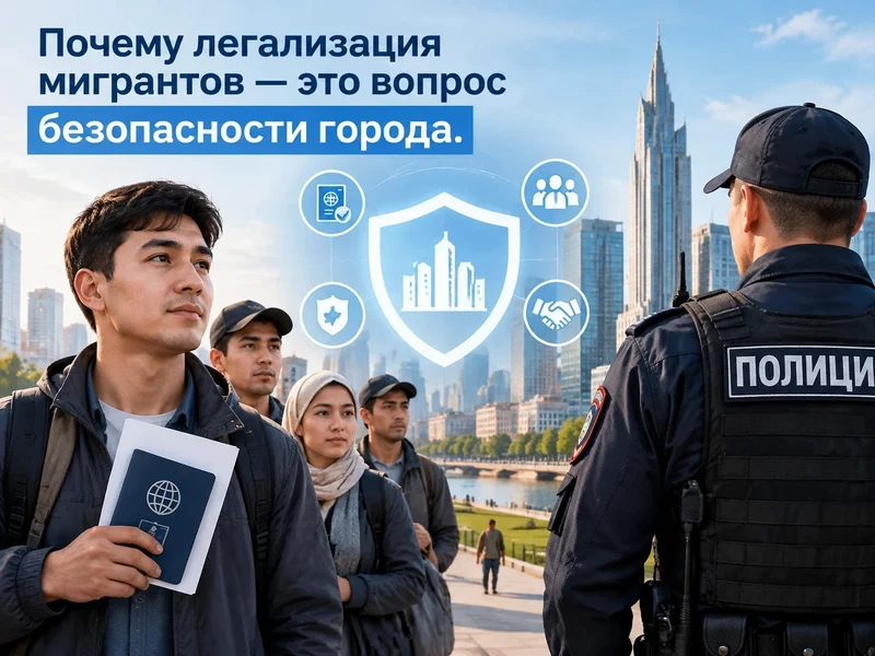 Почему легализация мигрантов -это вопрос безопасности города