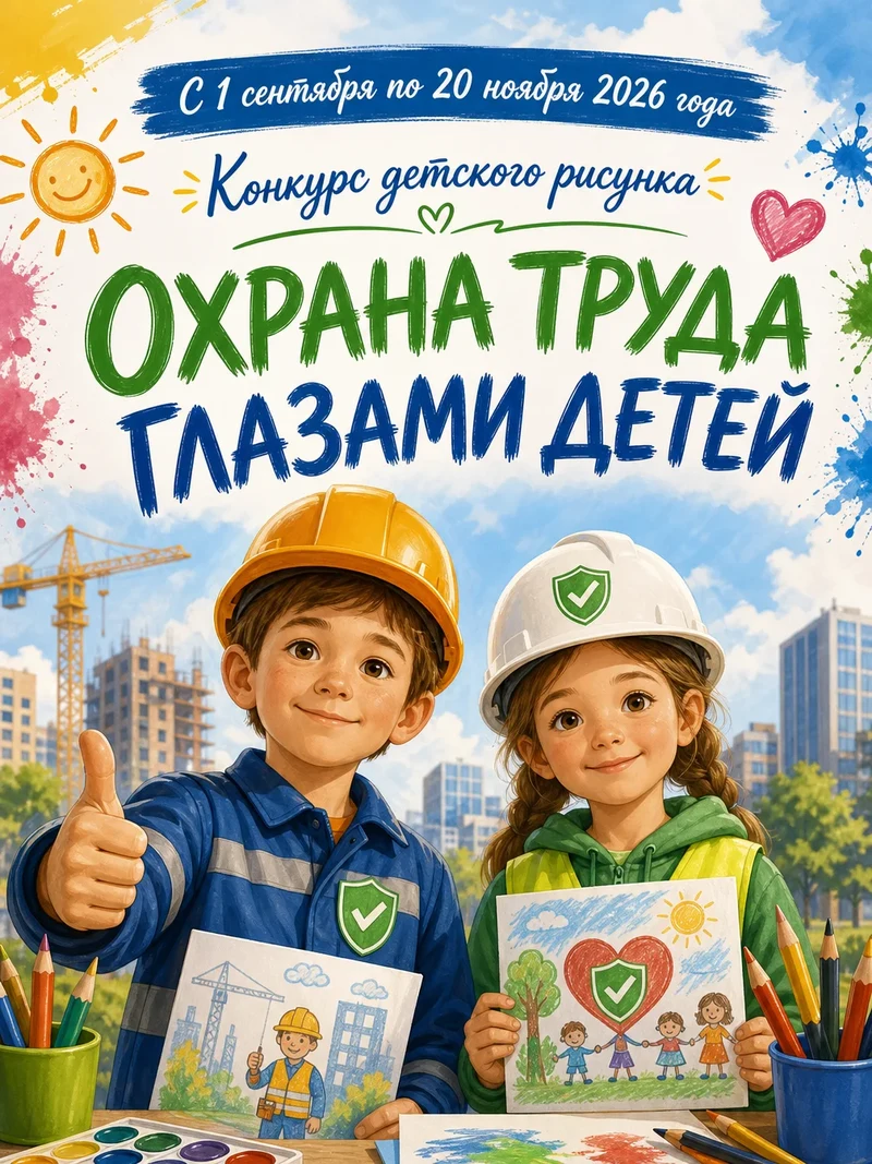 Стартовал ежегодный конкурс детского рисунка «Охрана труда глазами детей» 