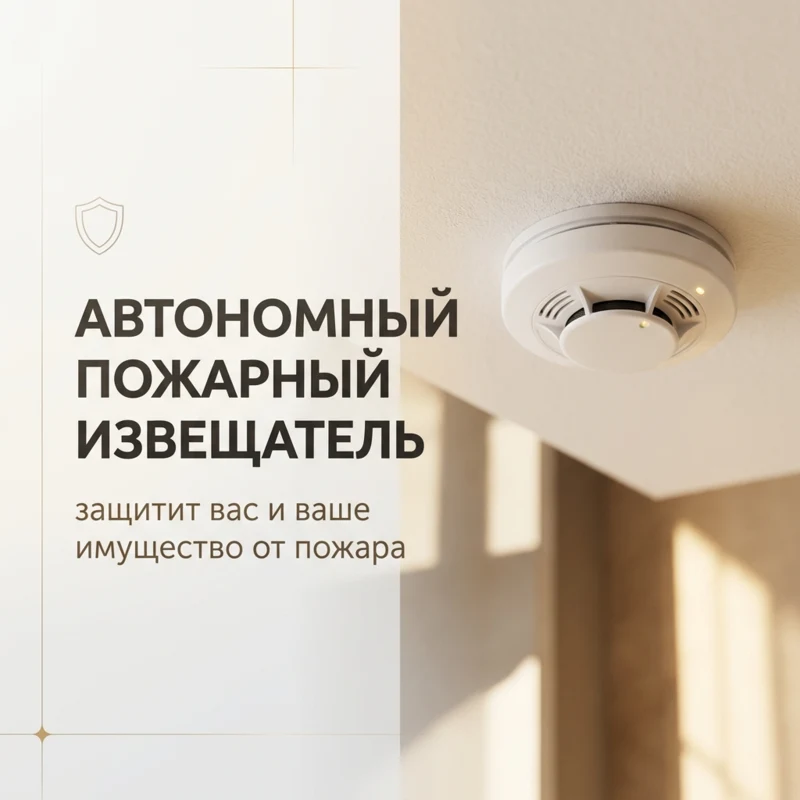 Автономные пожарные извещатели - доступная защита жизни и здоровья