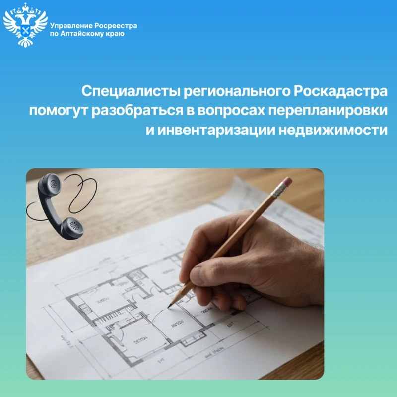 Эксперты филиала ППК «Роскадастр» по Алтайскому краю проведут специальную телефонную линию