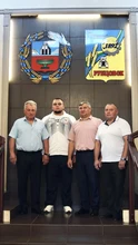 Глава города, Степан Молодцов и наставники спортсмена