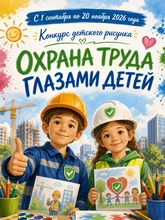 Афиша конкурса «Охрана труда глазами детей» 